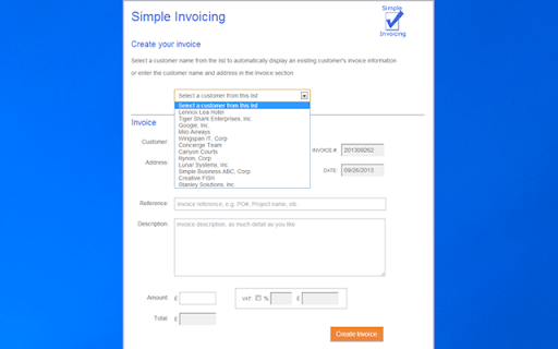 Simple Invoicing