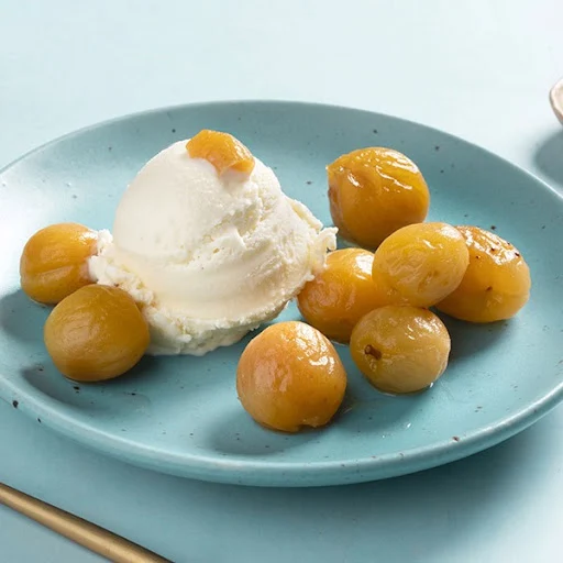 Apricot With Icecream