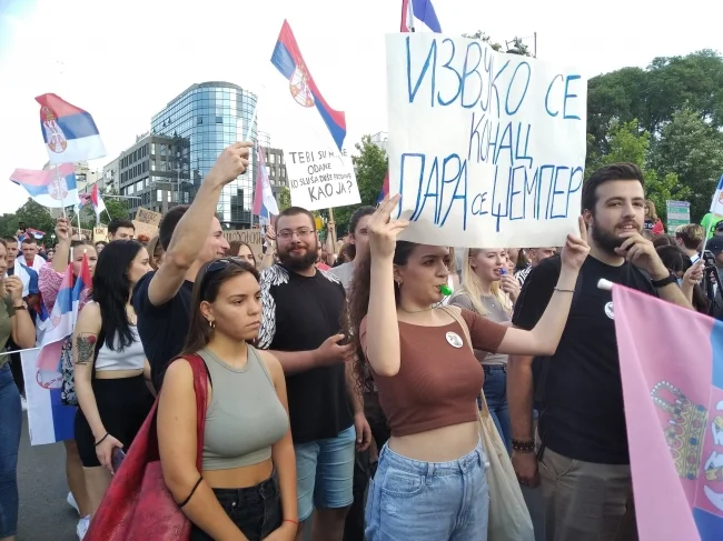 Završen protest Srbija protiv nasilja, saobraćaj uspostavljen