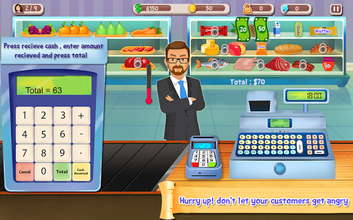 Supermarket Cash Register Sim (Mod Money)