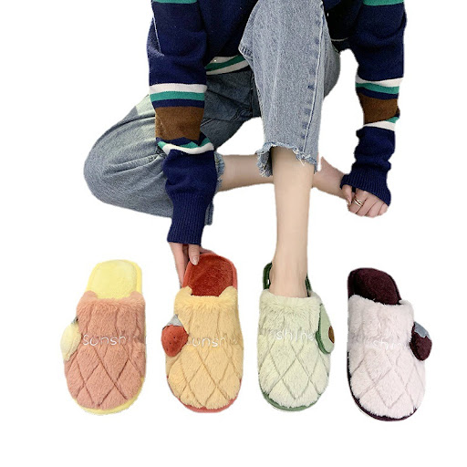 Title 6, Fluffy Slippers Womens Cute Cartoon Indoor Mut...