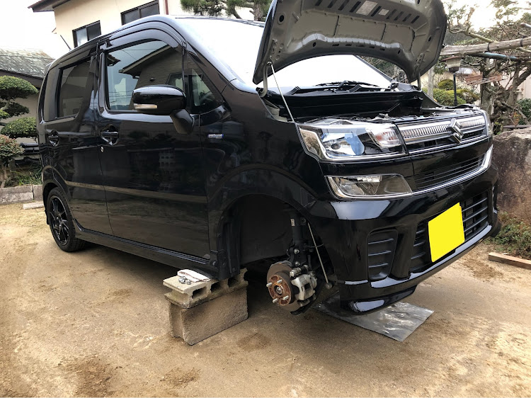 ワゴンRの車高調整・初弄り・ワゴンR・湘南乃風に関するカスタム事例の投稿画像1枚目