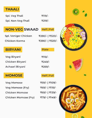 Masaledaani menu 