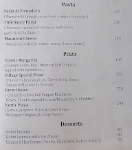 The Village Cafe & Restaurant menu 2