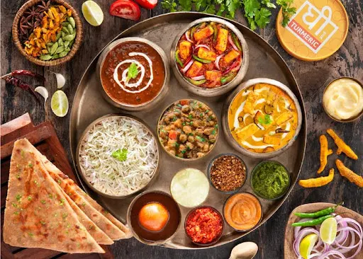 Premium Kadhai Paneer Veg Thali