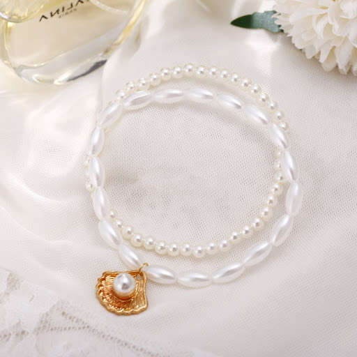Title 2, Nouveau bracelet de cheville femme perle coquil...