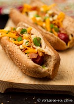 BBQ Bacon Cheddar Dogs was pinched from <a href="http://arismenu.com/bbq-bacon-cheddar-dogs/" target="_blank">arismenu.com.</a>