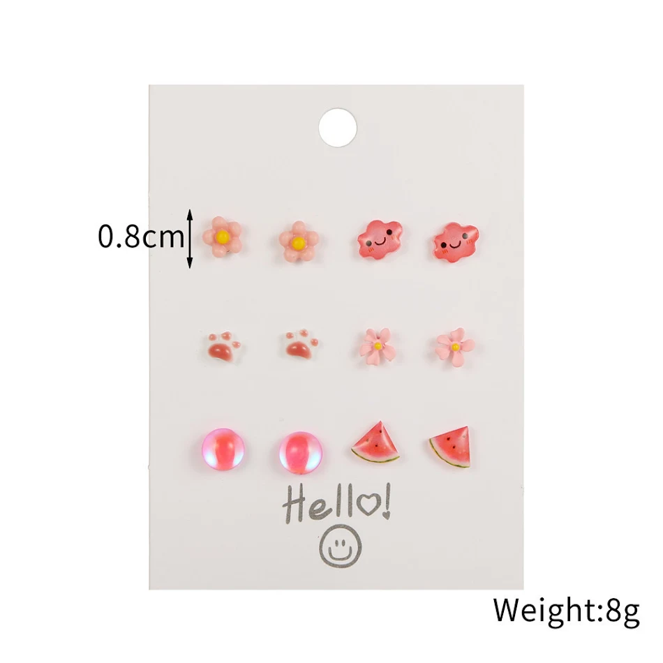 Pendientes de mujer de tuerca con aguja de plata de ley, diseño dulce y adorable. Perfectos para el uso diario y como regalo especial.