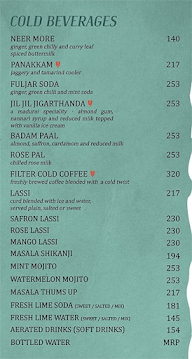 Padmanabham menu 1