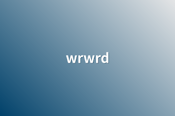 「wrwrd」のメインビジュアル