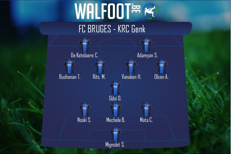 Composition FC Bruges | FC Bruges - KRC Genk (20/03/2022)