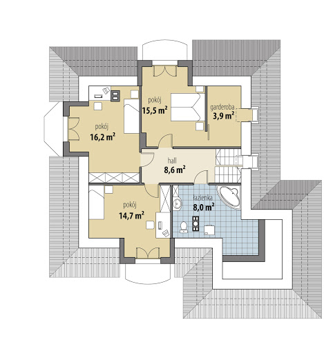 Atlas II Multi-Comfort - Rzut poddasza