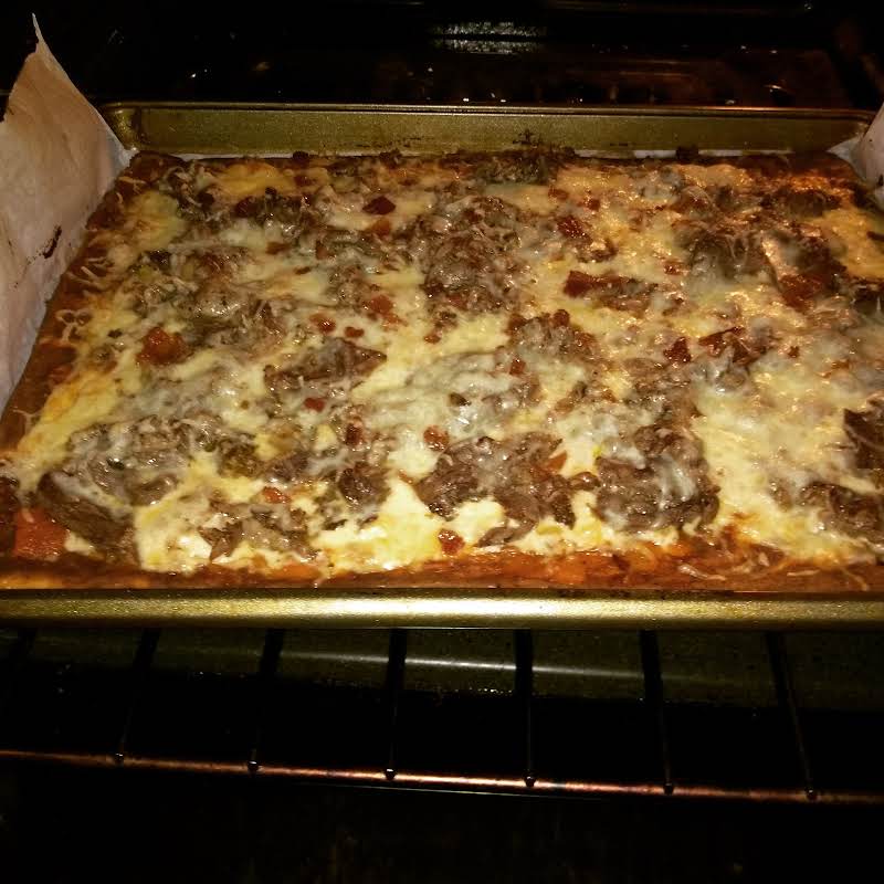 No Dough Italian Beef Pizza