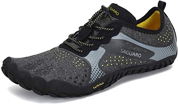 SAGUARO Mens Barefoot Minimalist Shoes Athletic Hiking Water Shoes for Aqua Swimming Trail Running