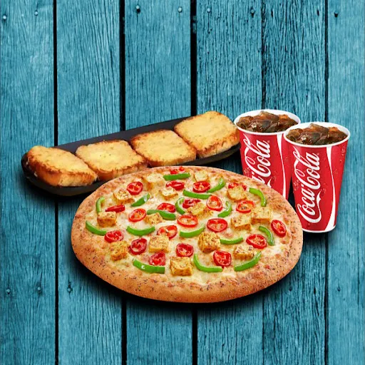 1 Cheese Burst Pizza [8"] + 1 Garlic Bread (4pcs.) + 2 Coke [250 Ml]