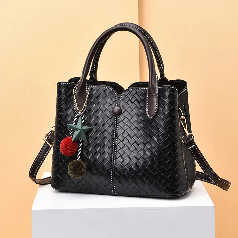 Borsa a tracolla da donna, moda autunno e inverno, semplice per il lavoro, perfetta per pendolari. Elegante e versatile, ideale per ogni giorno.
