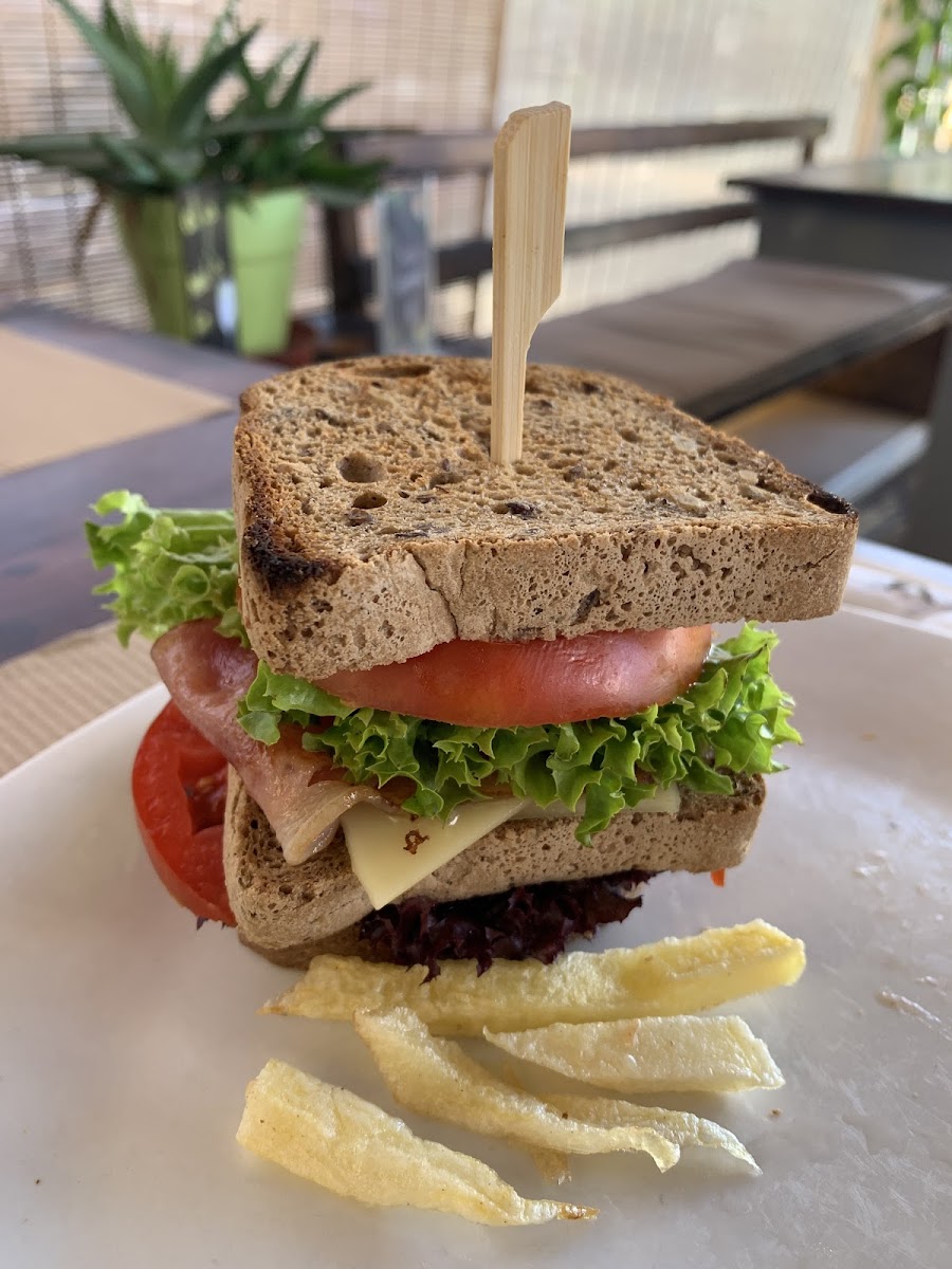 Club Sandwich. Most fries were eaten straight away! 😂