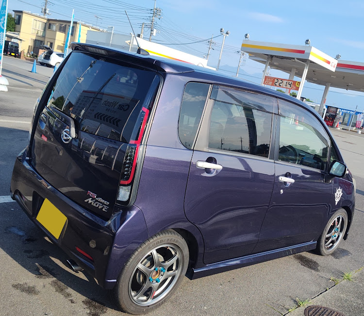 ムーヴカスタムの斜め45度後方の美学・LA100S・洗車・熱中症に注意に関するカスタム事例の投稿画像1枚目