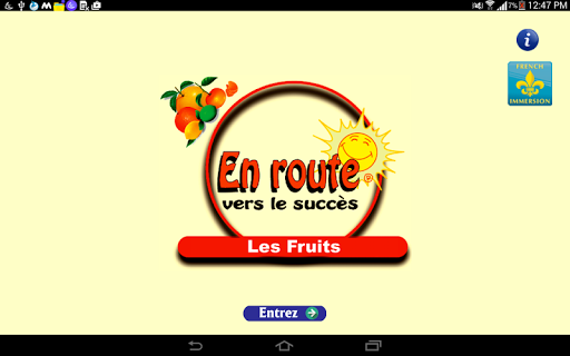 French Immersion: Fruits