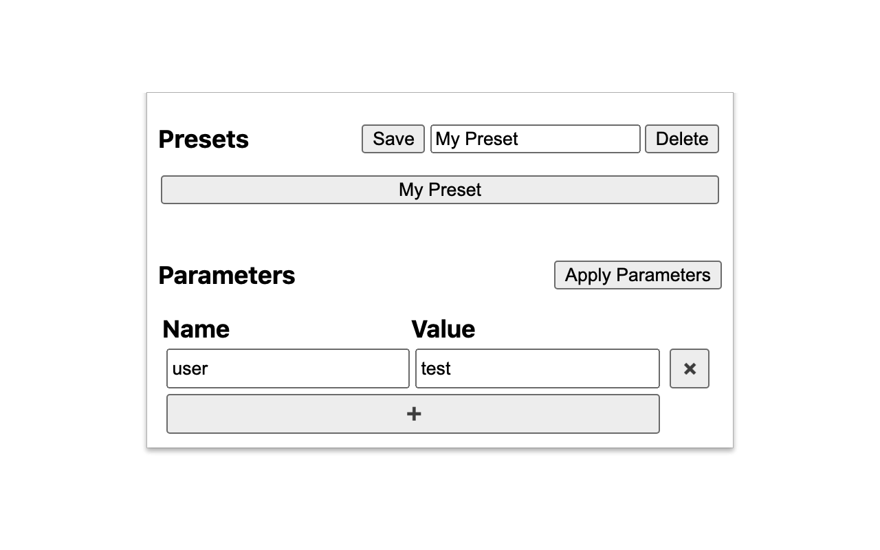 Query Parameters Editor Preview image 0