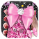 Pink Glitter Diamond Bowknot Theme icon