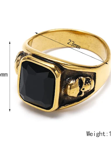 Anello da uomo retrò personalizzato - 3