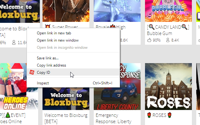 Quick Copy Roblox IDs Preview image 0