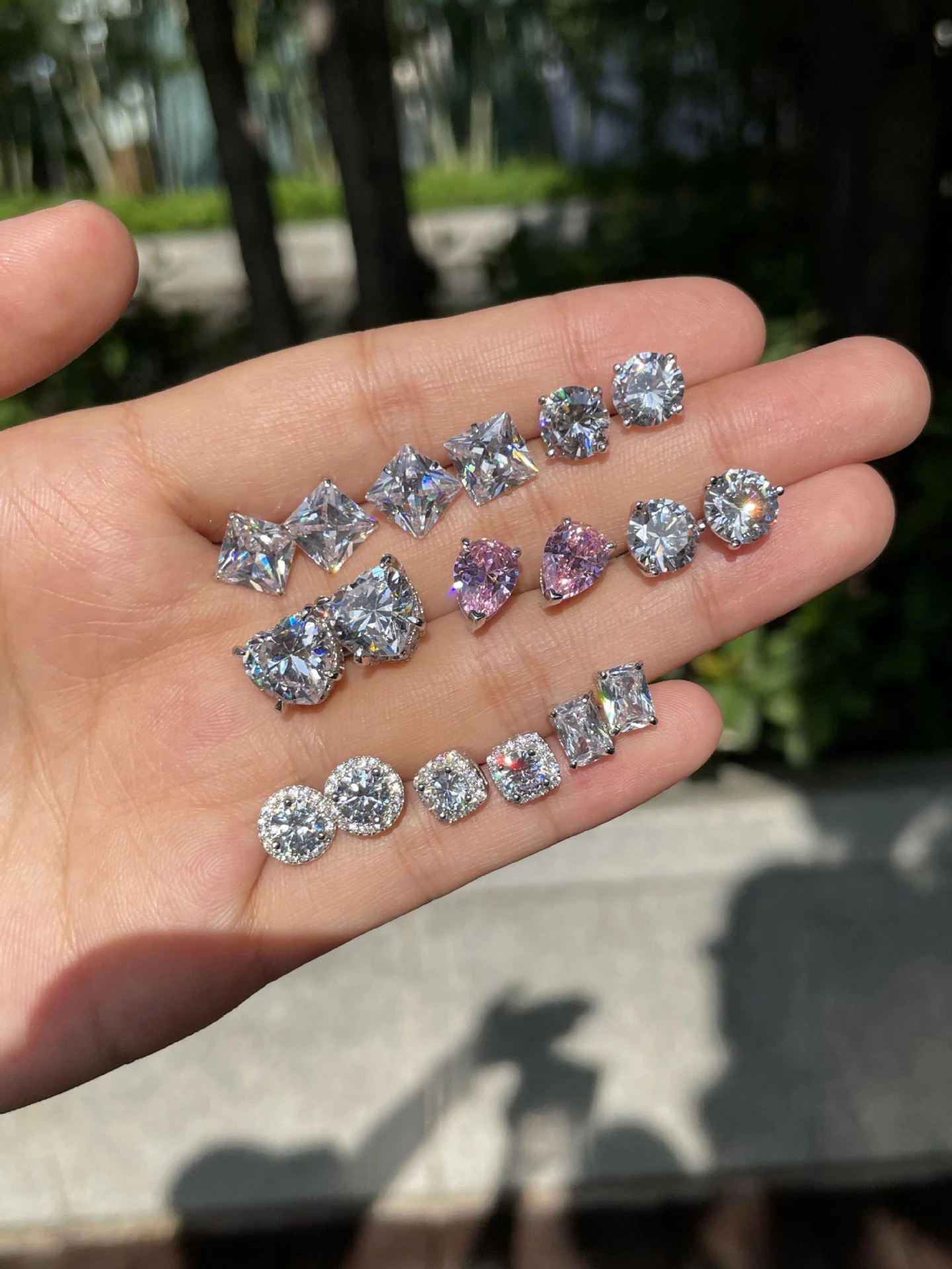 Title 11, S925 Sterling Zilver Zirkonia Enkele Strass Oor...
