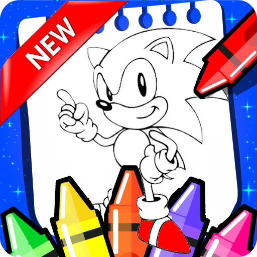 Soni coloring and hedgehogs hero