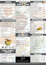 Jonah's Bistro menu 2