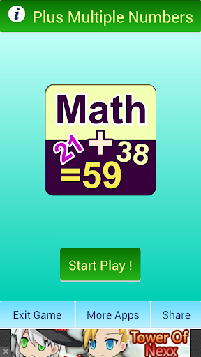 Math Plus Multiple Numbers