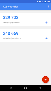 Google Authenticator Screenshot