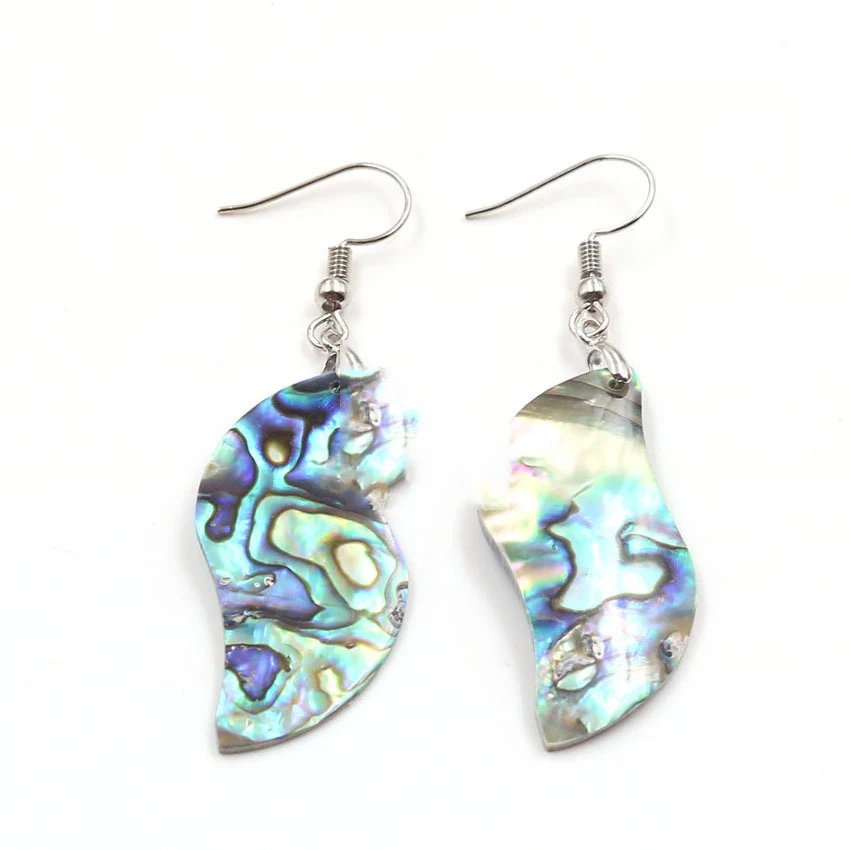 Natuurlijke Abalone schelp dames waterdruppel schildpad oorbellen, elegant sieraad, uniek design, perfect cadeau
