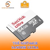 Thẻ Nhớ Sandisk 64Gb Microsdxc Ultra 100Mb/S - Chính Hãng Fpt Phân Phối