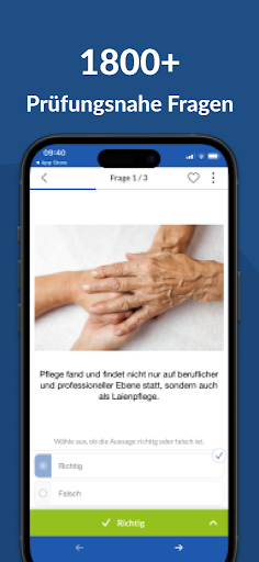 Screenshot Pflege Trainer