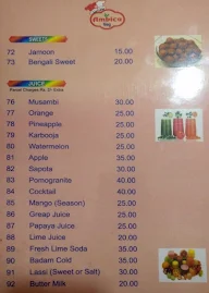 Ambika Vegetarian Hotel menu 4