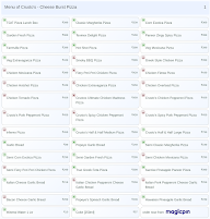Crusto's - Cheese Burst Pizza menu 1