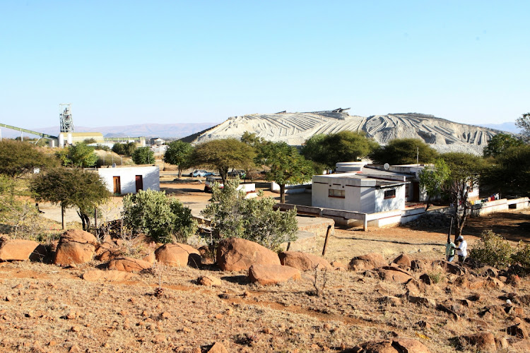 AngloAmerican Platinum's Turffontein shaft is shown at Thekwana village in Rustenburg. File photo: SIMON MATHEBULA