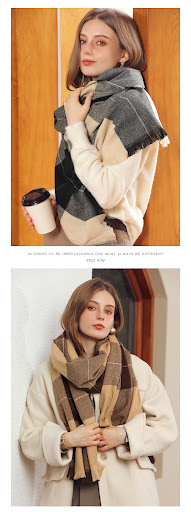 Title 7, Winter Artificial Cashmere Shawl Womens Fashio...