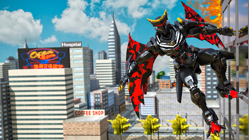 Screenshot Flying Bat Robot Car Games