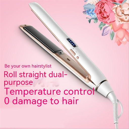 Title 5, 2-in-1 Hair Curler and Straightener with Air Ba...