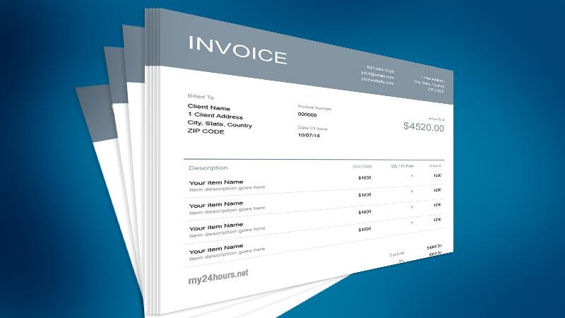 Contoh Invoice Jasa Sederhana