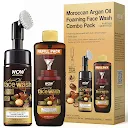 Wow Skin Science Moroccan Argan Oil Face Wash 350 ML (Face Wash With Built-in-brush)