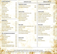 Dress Circle - Restaurant & Bar menu 1