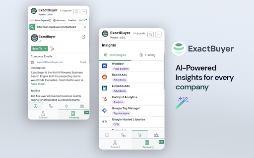 ExactBuyer: Realtime Contact & Company Finder