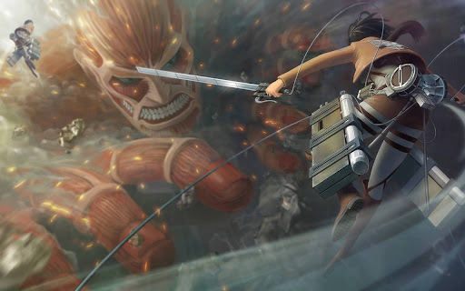 Attack on Titan - Colossal vs Mikasa