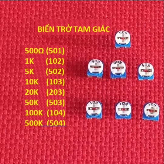 Biến Trở Tam Giác Biến Trở Cúc Áo Các Loại