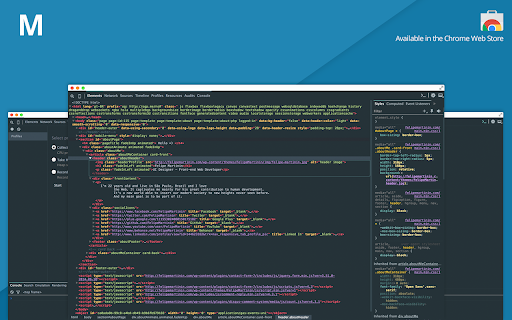 Material Design Theme for Chrome Devtools