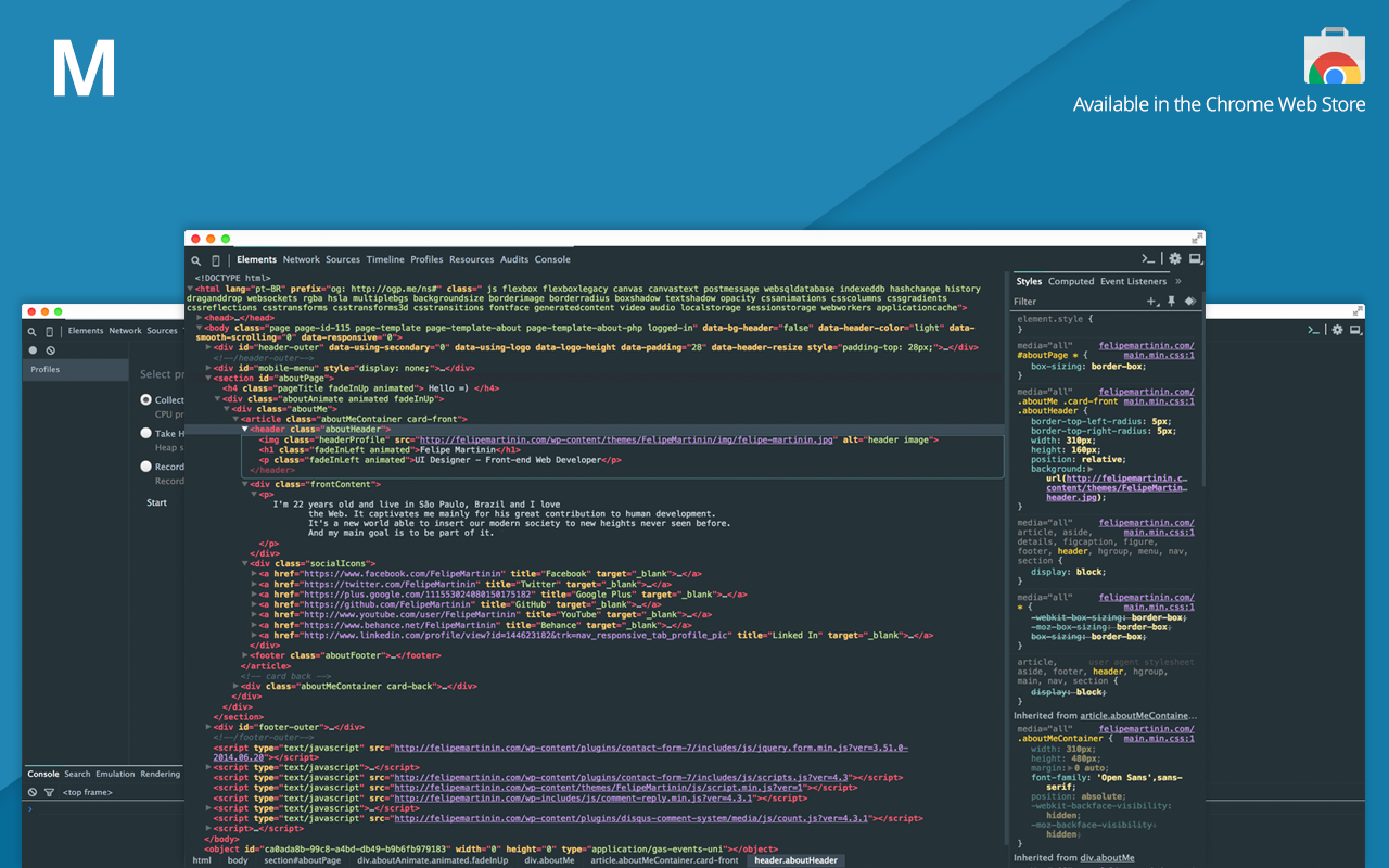 Material Design Theme for Chrome Devtools Preview image 1