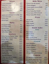 Shiv Sweets Restaurant And Cafe menu 1